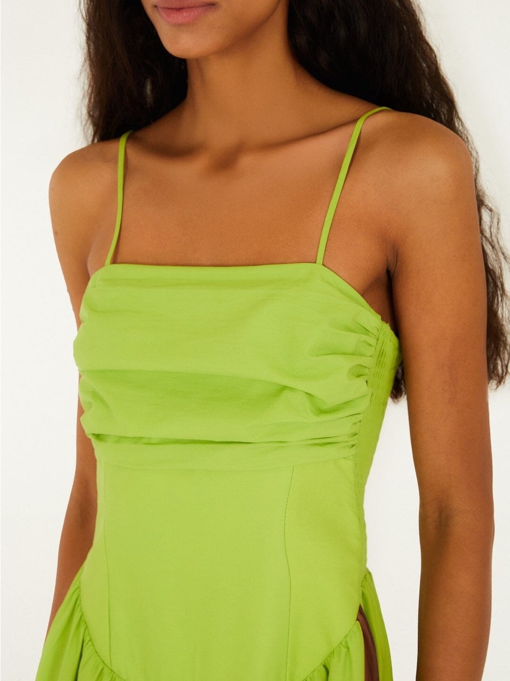 NWT FARM RIO Green Birds Smocked Maxi Dress - Picture 5 of 13